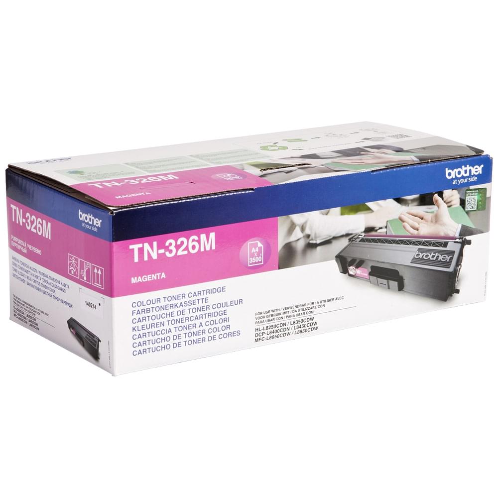 Toner Magenta 3500p - TN-326M pour imprimante Laser Brother - 0