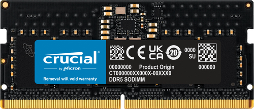 Crucial CT8G48C40S5T 8Go DDR5 4800 PC38400  - Mémoire PC portable - 0