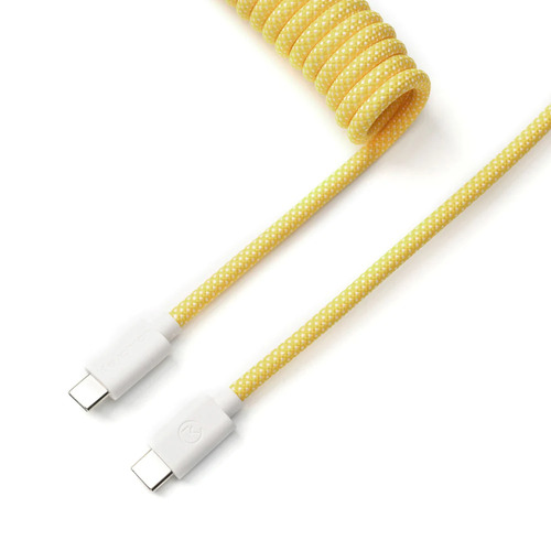 Grosbill Connectique PC Keychron Cable Coiled Aviator - USB C - Jaune