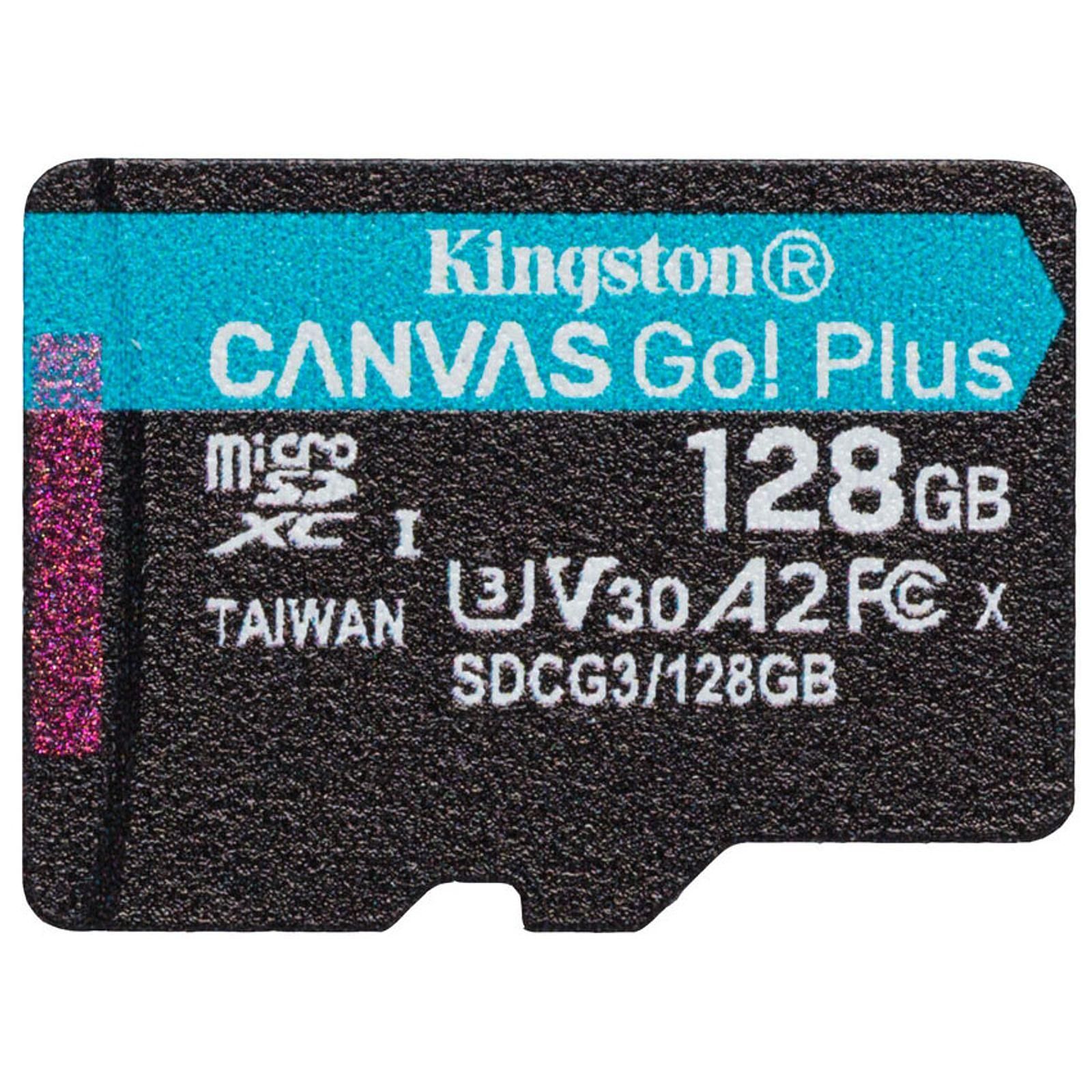 Kingston Micro SDHC 128Go C10 A2 V30 + Adapt - Carte mémoire - 1