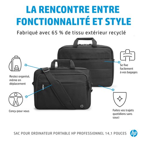 Prof 14.1 Laptop Bag (500S8AA) - Achat / Vente sur grosbill-pro.com - 9