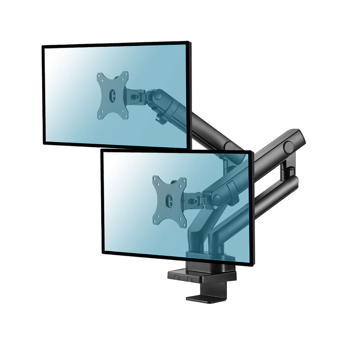 Support bureau 3 écrans 13 à 27 VESA 100x100 - Accessoire écran
