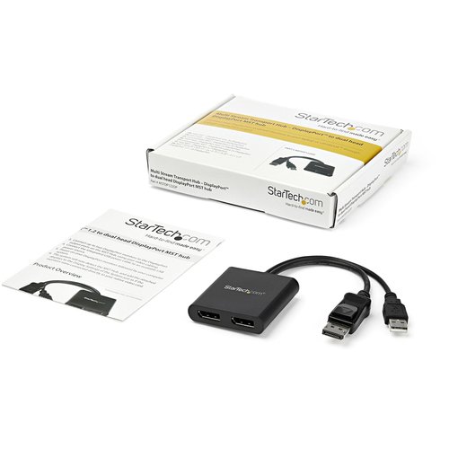 MST hub - DisplayPort to 2x DisplayPort - Achat / Vente sur grosbill-pro.com - 1