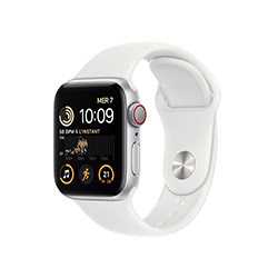 Grosbill Objet connecté / Domotique Apple Watch SE (GPS + Cellular) - Blanc 