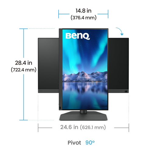 BenQ 24"  9H.LLVLA.TBE - Ecran PC BenQ - grosbill-pro.com - 3