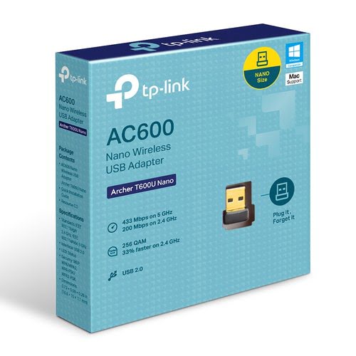 TP-Link Clé USB WiFi AC600 - T600U Nano - Carte réseau TP-Link - 3