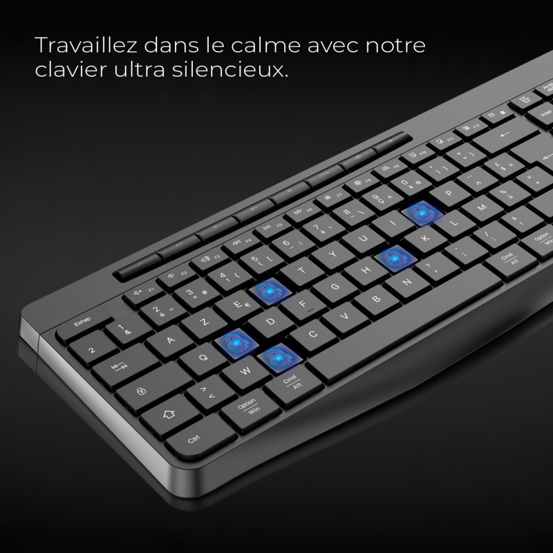 Advance R TYPE Noir Sans fil/RGB/Batterie/IPX4/Win et Mac - Clavier PC - 4