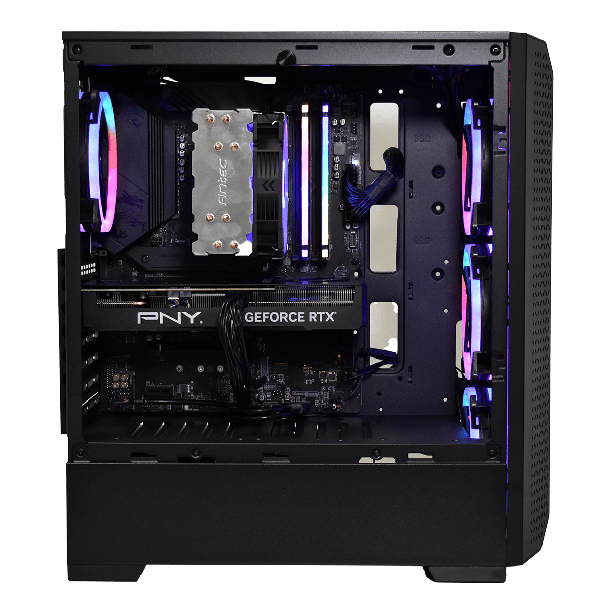 Grosbill Pro BLACKMETAL - R7 5700X/32Go/1To/4070 BF (0923) - Achat / Vente PC Fixe sur grosbill-pro.com - 1