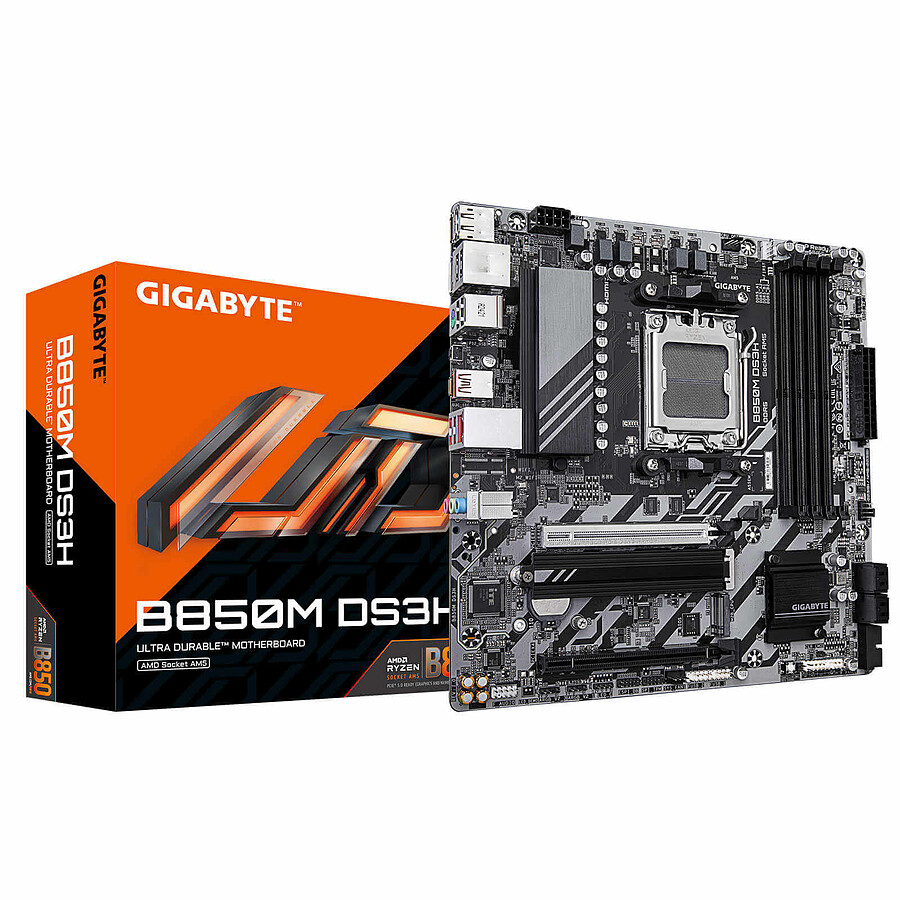 Gigabyte B850M DS3H Micro-ATX  - Carte mère Gigabyte - grosbill-pro.com - 0