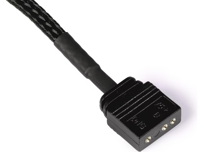 Splitter aRGB 3pin 5V vers 2x 3pin 5V - 15cm Noir - Connectique PC - 0