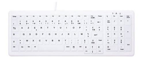 Wired Keyb compact IP68 USB white - Achat / Vente sur grosbill-pro.com - 0