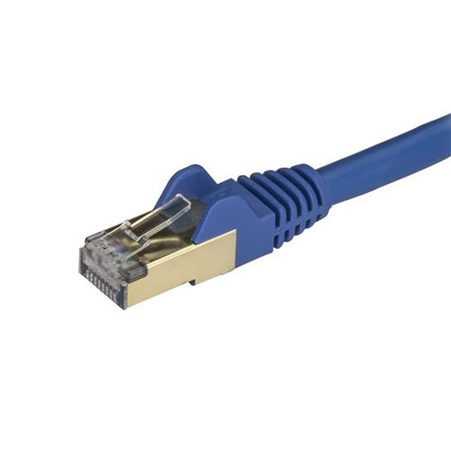 0.5m Blue Cat6a Ethernet Cable - STP - Achat / Vente sur grosbill-pro.com - 2