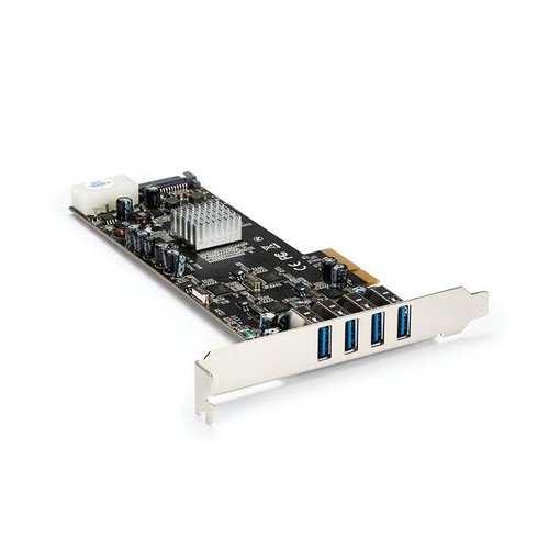 Grosbill Carte réseau StarTech 4 Port PCIe USB 3.0 Card w/4 Channels