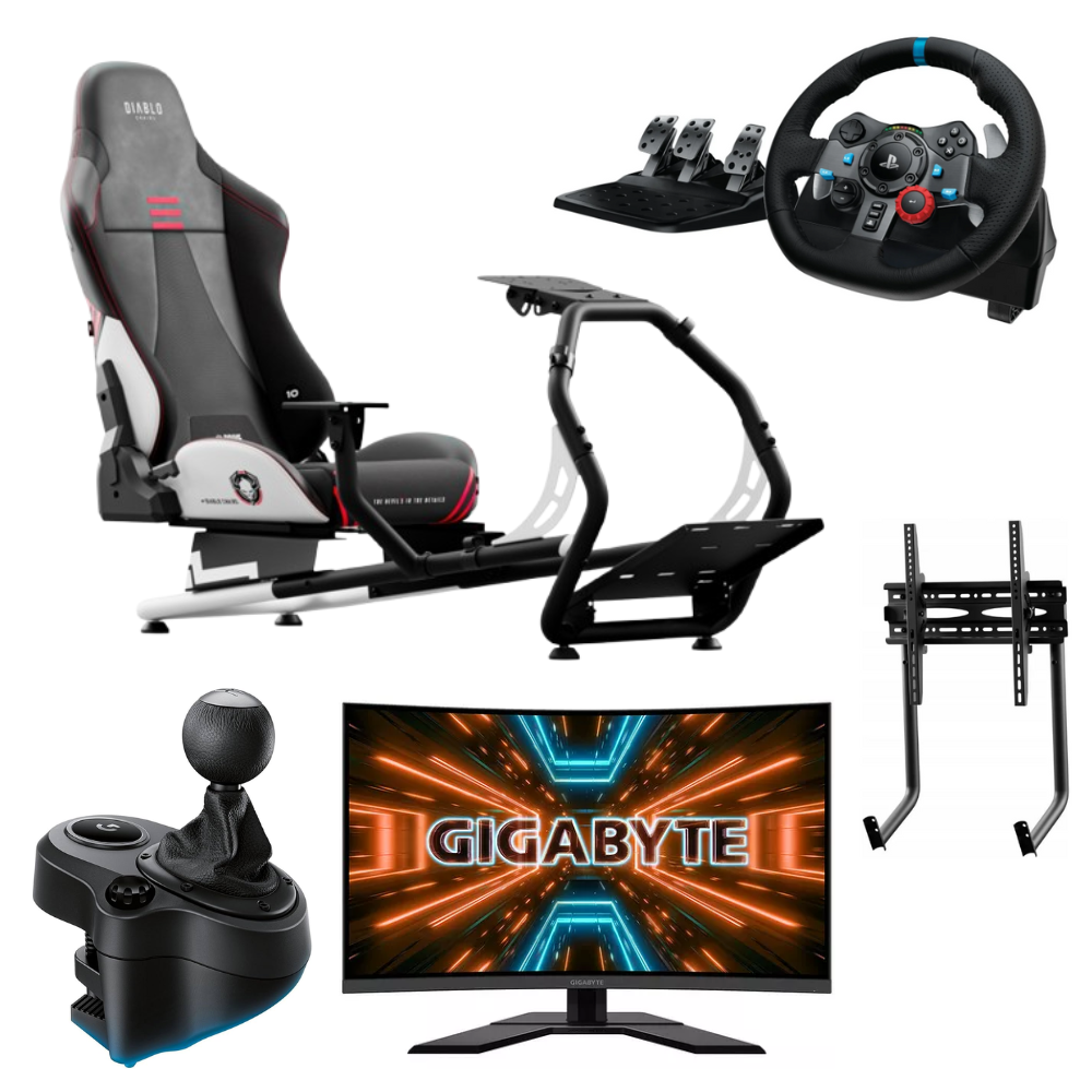 Logitech G29 + Shifter + Diablo X-Drive + Gigabyte G32Q (941-000112 / 1635 + 1636 / G32QC A-EK3) - Achat / Vente Pack Peripheriques sur grosbill-pro.com - 0