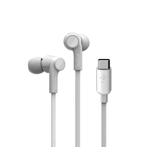 Belkin USB-C IN-EAR HEADPHONE White - Achat / Vente sur grosbill-pro.com - 0