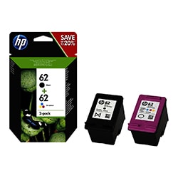 Grosbill Consommable imprimante HP Pack Cartouches Noire + Couleurs N°62 - N9J71AE