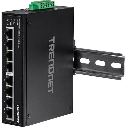 8-PORT IND.FAST ETH SWITCH - Achat / Vente sur grosbill-pro.com - 3