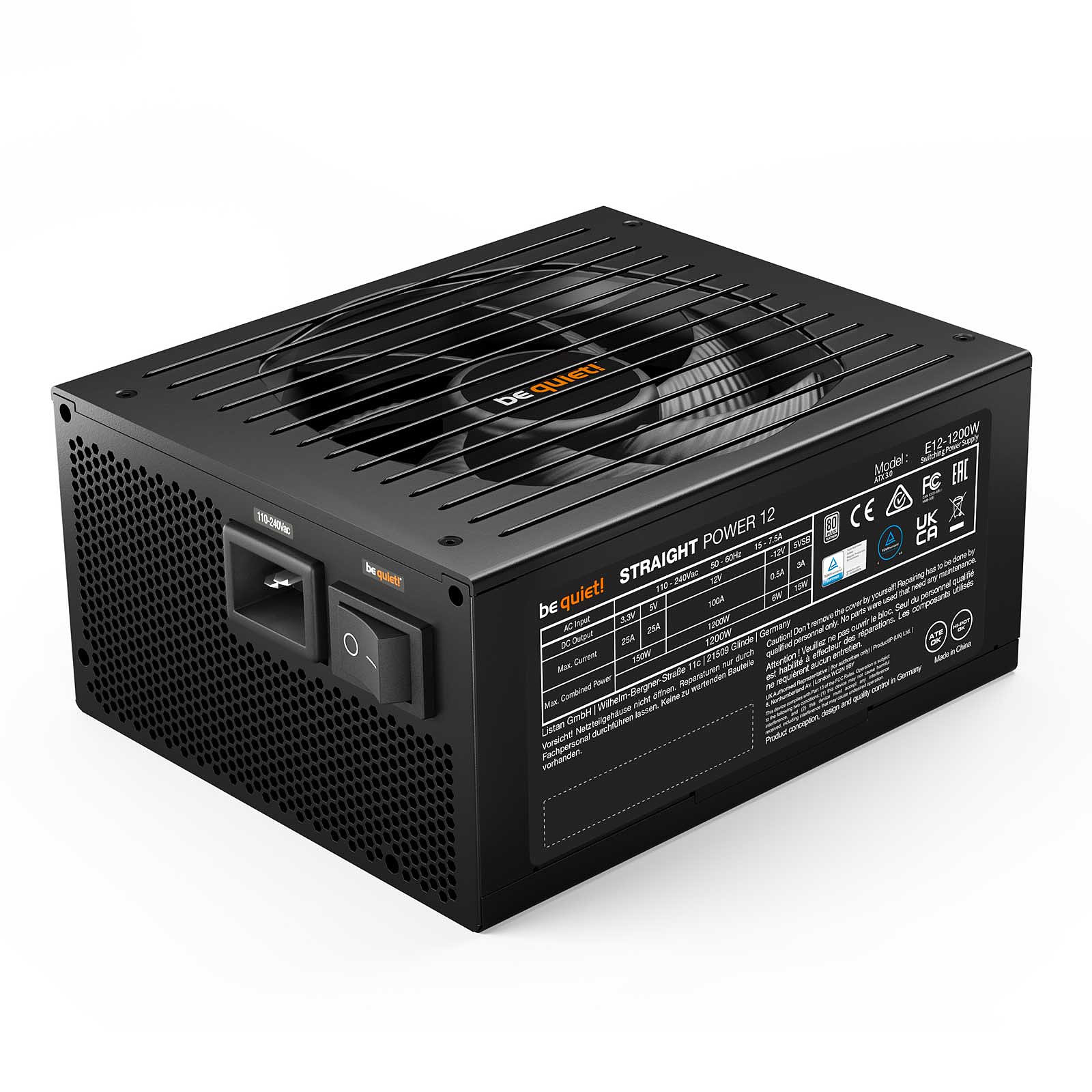 Be Quiet! Straight Power 12 80+ PLAT (1200W) - Alimentation - 0