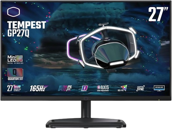 TEMPEST GP27U - 27" 4K 160Hz IPS Mini-LED Quantum Dot HDR 1200 Nits USB-C