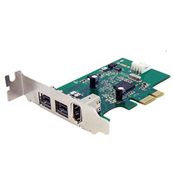 Grosbill Carte contrôleur StarTech PCI-E 3 ports Firewire 2x800/1x400 Low Profile