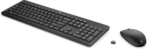 Ensemble clavier et souris sans fil HP 235 Noir - Achat / Vente sur grosbill-pro.com - 1