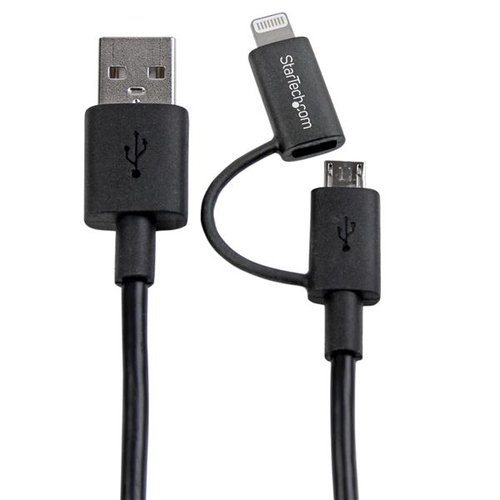 1m Ligthning or Micro USB to USB Cable - Achat / Vente sur grosbill-pro.com - 2