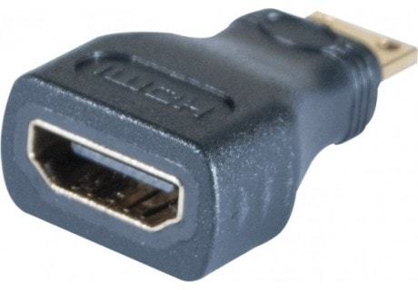 Adaptateur mini HDMI Mâle - HDMI Femelle - Connectique PC - 1