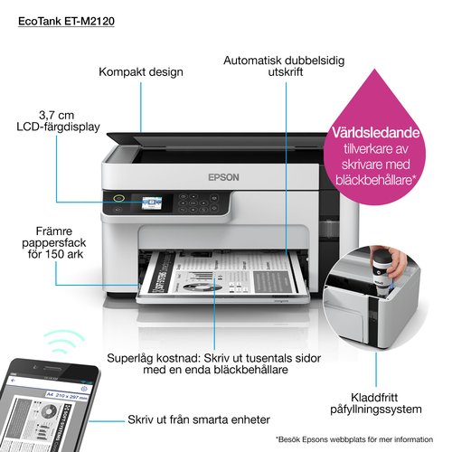 Imprimante multifonction Epson EcoTank ET-M2120 - grosbill-pro.com - 43