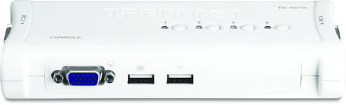 TK-407K - KVM 4 ports VGA-USB +cables - Commutateur TrendNet - 1