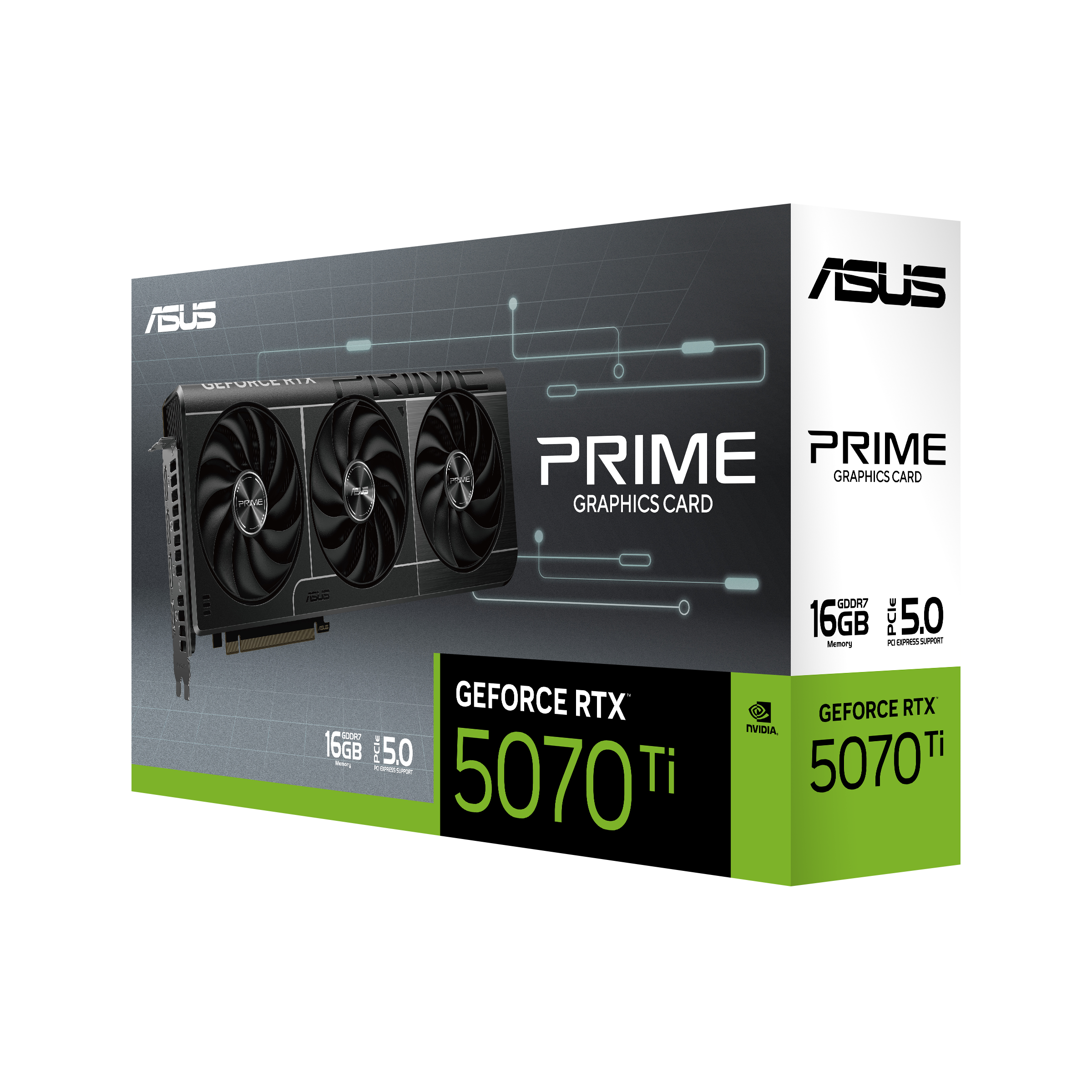 Asus PRIME GeForce RTX 5070 Ti 16GB GDDR7  - Carte graphique Asus - 0