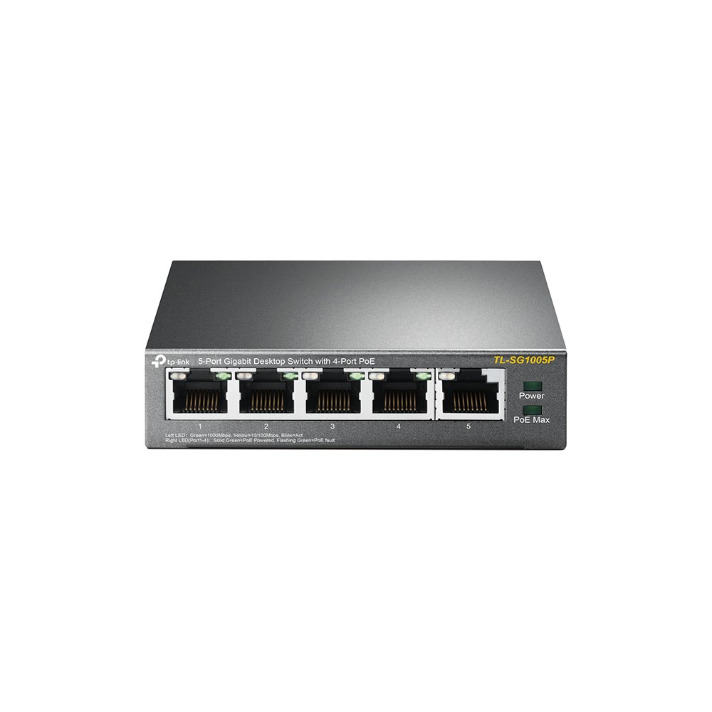 Switch TP-Link TL-SG1005P - 5 Ports Gigabit dont 4 PoE - 0