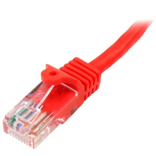 5m Red Snagless Cat5e Patch Cable - Achat / Vente sur grosbill-pro.com - 1