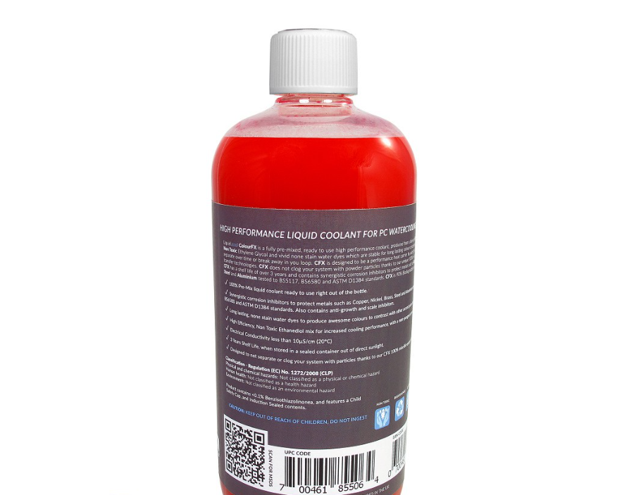 LIQUID COOL Liquide Opaque CFX - 1000ml - Cherry RED - Watercooling - 1