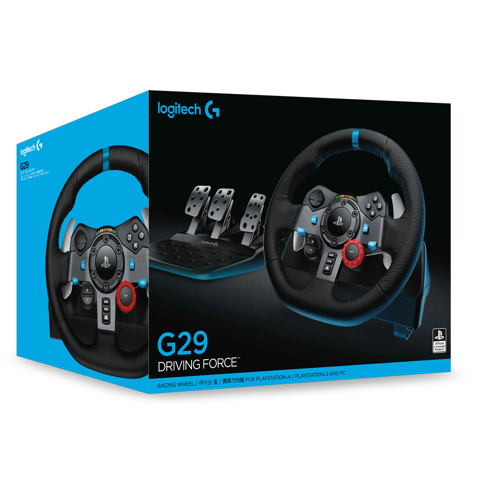 Logitech  Volant G29 Driving Force (PlayStation 3/4 & PC) (941-000112) - Achat / Vente Base de volant Simracing sur grosbill-pro.com - 3