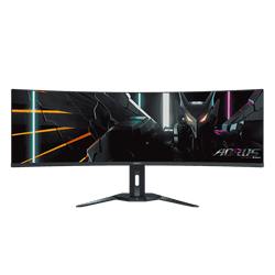 AORUS CO49DQ - 49" CURVE OLED Dual QHD 144Hz 0.03ms HDR KVM FreeSync Premium Pro