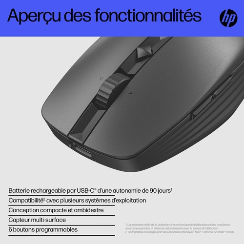 HP 715 RECHARGEABLE SILENT - Achat / Vente sur grosbill-pro.com - 12