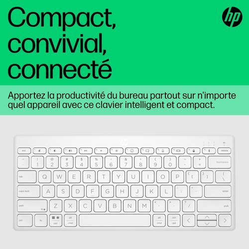 HP 350 WHT Compact Multi-Device KBD - Achat / Vente sur grosbill-pro.com - 15