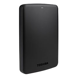 Grosbill Disque dur externe Toshiba 2To 2"1/2 USB3.0 Noir - Canvio Basics - HDTB320EK3