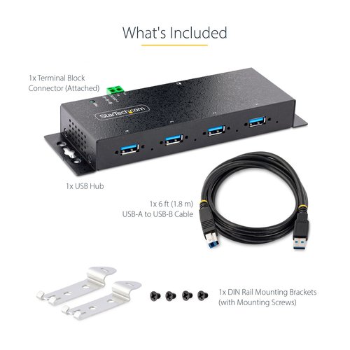 HUB USB 3.0 5GBPS A 4 PORTS IN - Achat / Vente sur grosbill-pro.com - 10