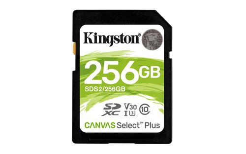 Grosbill Carte mémoire Kingston 256GB SDXC 100R C10 UHS-I U3 V30