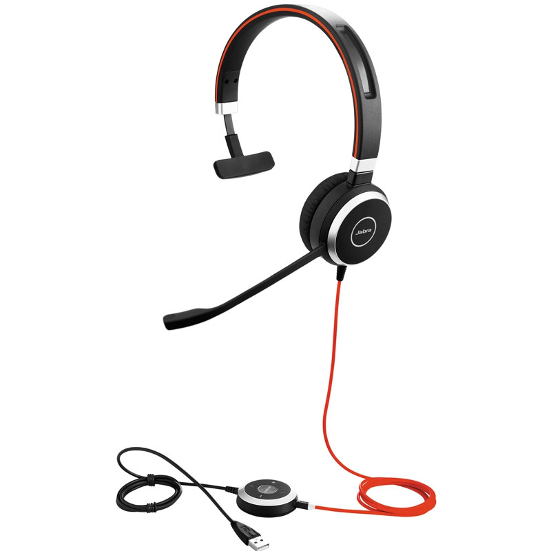 Jabra Evolve 40 MS Mono Mono Noir - Micro-casque - grosbill-pro.com - 2