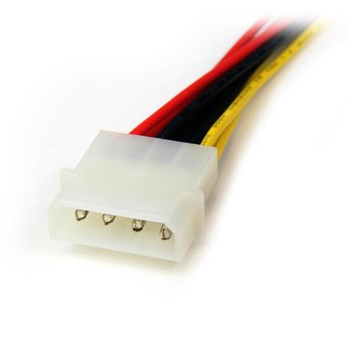 12" LP4 to 2x SATA Power Y Cable Adapter - Achat / Vente sur grosbill-pro.com - 1
