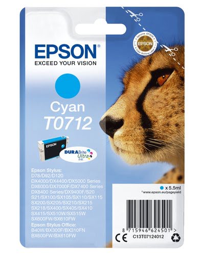 Grosbill Consommable imprimante Epson - Cyan - C13T07124022