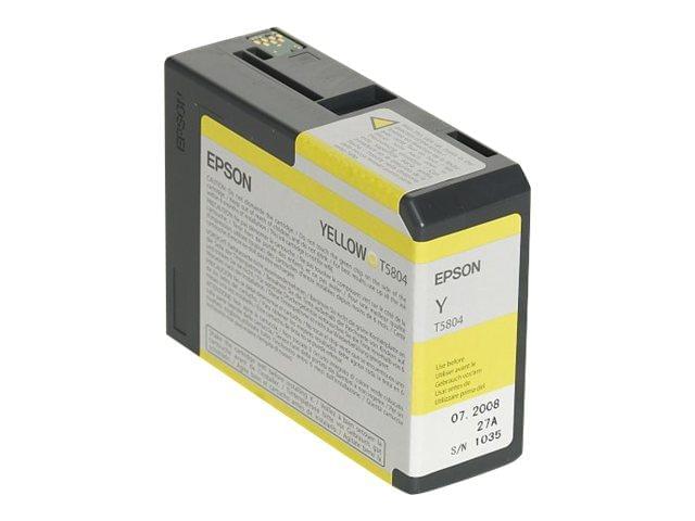 Cartouche Jaune T580400 pour imprimante Jet d'encre Epson - 0