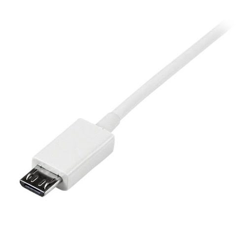 1m White Micro USB Cable - A to Micro B - Achat / Vente sur grosbill-pro.com - 2