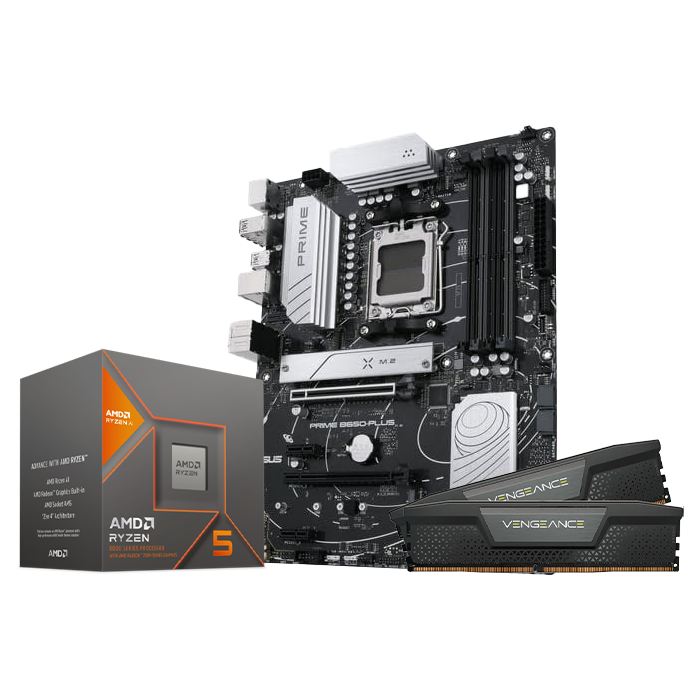 Grosbill Kit Upgrade PC Asus PRIME B650-PLUS + R5 8600G + Vengeance Black 2x16