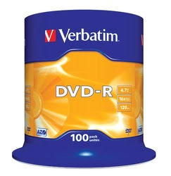 Grosbill Consommable stockage Verbatim DVD-R/4.7GB 16xsd AdvancedAZO Spdl 100