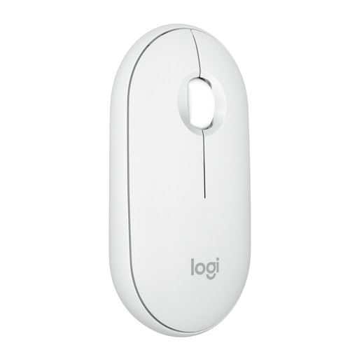 Logitech PEBBLE M350S White - Souris PC Logitech - grosbill-pro.com - 1