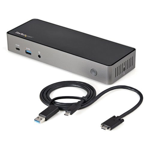 Grosbill Accessoire PC portable StarTech Hybrid USB-C USB-A Dock - Triple 4K 60Hz
