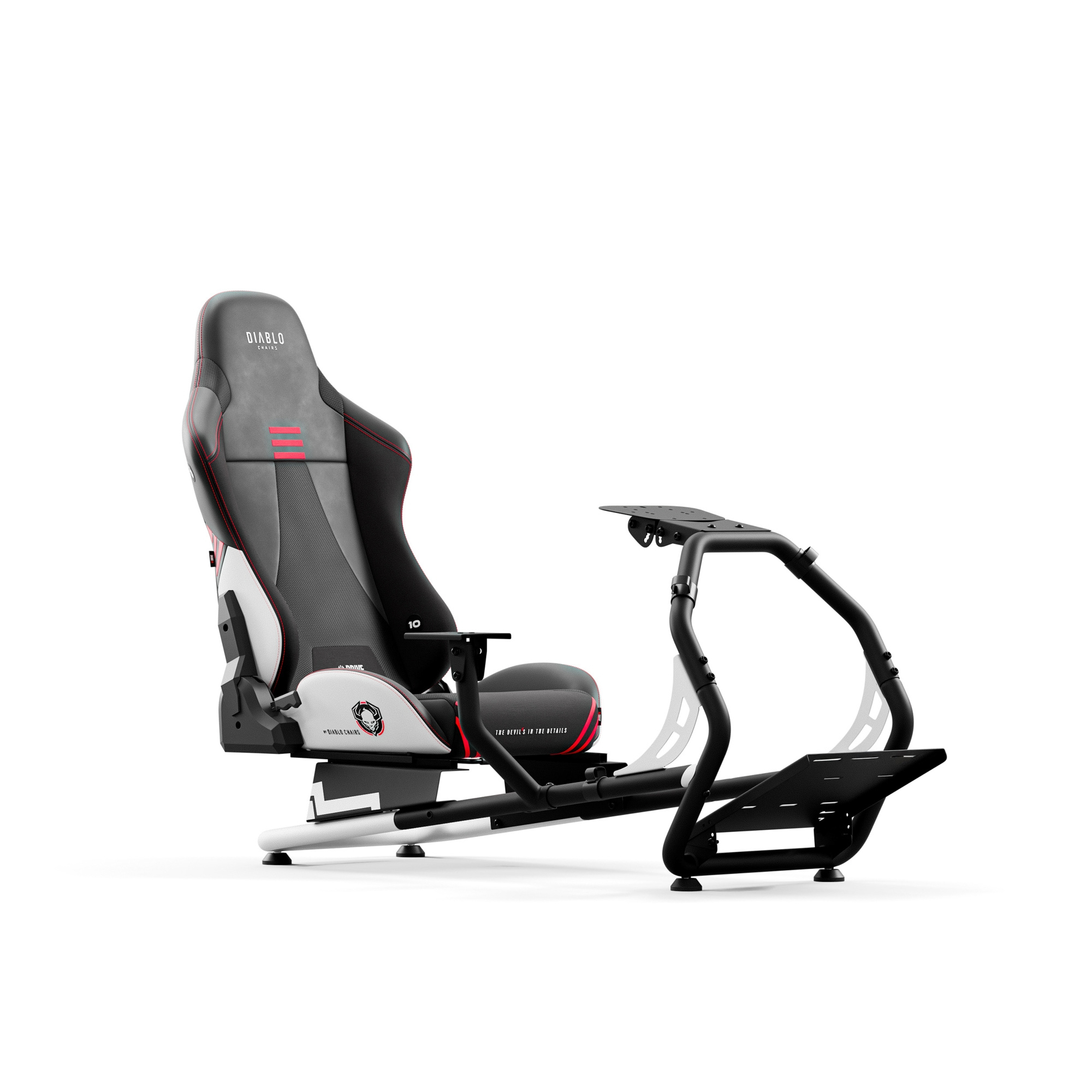 Grosbill Pack Simracing Diablo Chairs  X-Drive Cockpit + LG UltraWide 34WR50QK-B